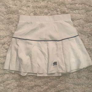 White Pleated Tennis Skirt